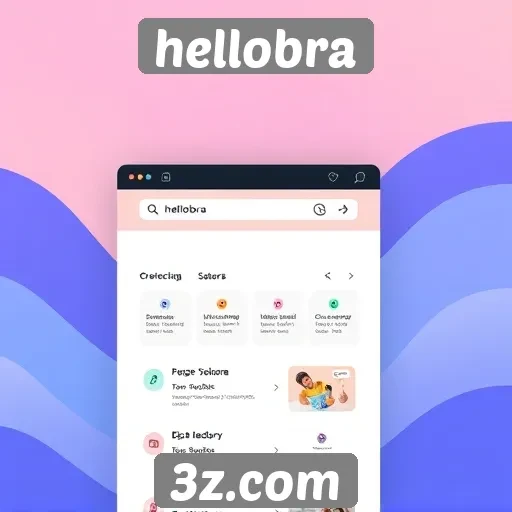 Interface do usuário do hellobra em foco